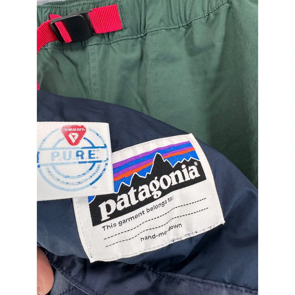 Patagonia Quilted Puffer Jacket‎ Kids L 12 Years Navy Blue Insulated